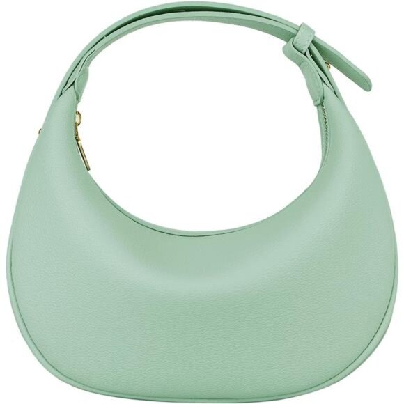 Trendy Crescent Shoulder Bag | Soft PU Leather Crossbody | Elegant - Picture 1 of 3